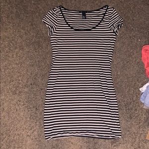 Striped stretchy dress